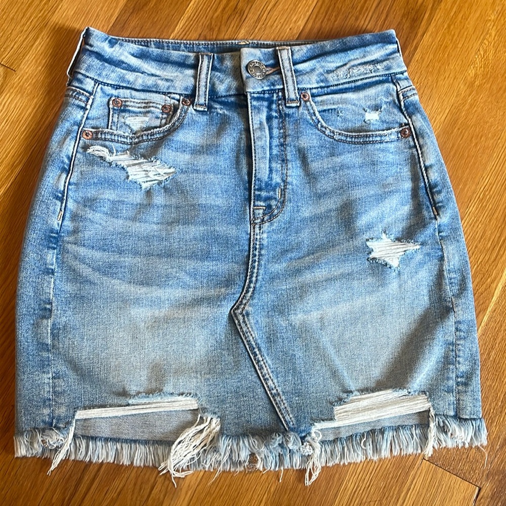 American Eagle denim jeans skirt 00
